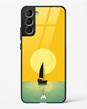 Golden Drift Glass Case Phone Cover (Samsung)