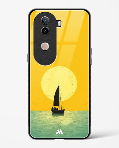 Golden Drift Glass Case Phone Cover (Vivo)