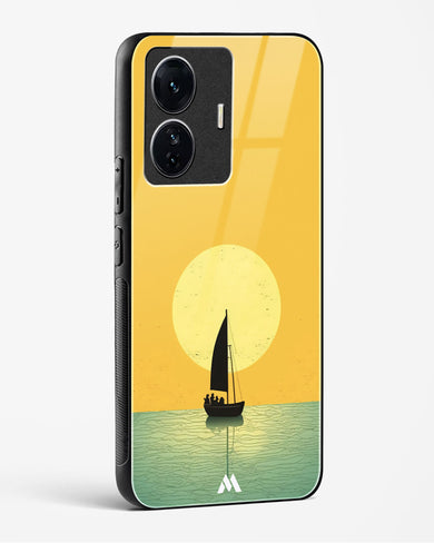 Golden Drift Glass Case Phone Cover (Vivo)