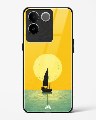 Golden Drift Glass Case Phone Cover (Vivo)