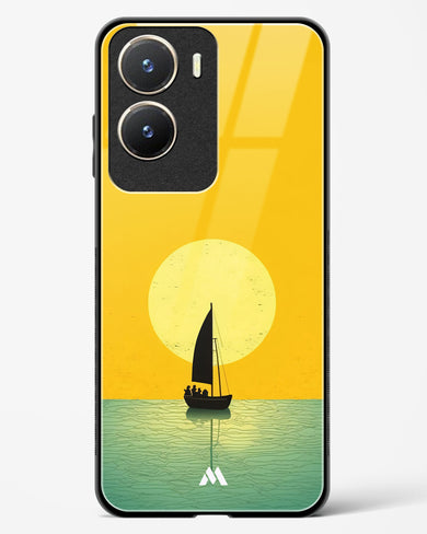 Golden Drift Glass Case Phone Cover (Vivo)