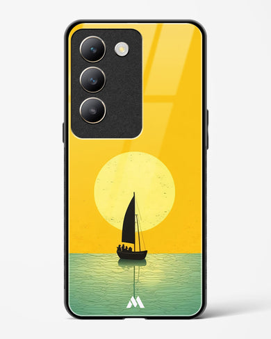 Golden Drift Glass Case Phone Cover (Vivo)
