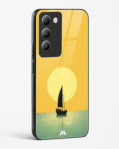 Golden Drift Glass Case Phone Cover (Vivo)