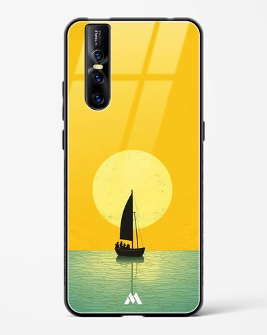 Golden Drift Glass Case Phone Cover (Vivo)