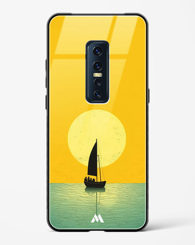 Golden Drift Glass Case Phone Cover (Vivo)