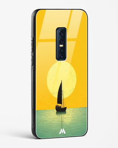 Golden Drift Glass Case Phone Cover (Vivo)