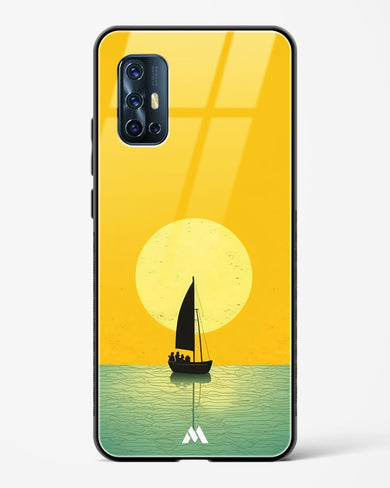 Golden Drift Glass Case Phone Cover (Vivo)