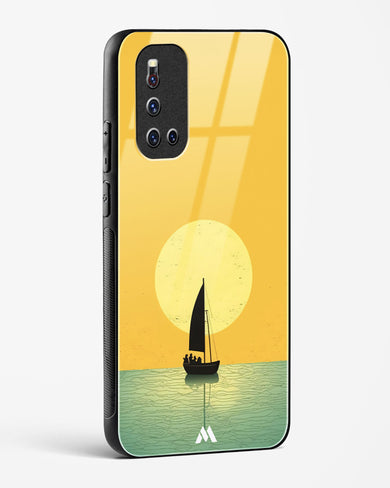 Golden Drift Glass Case Phone Cover (Vivo)