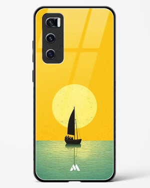 Golden Drift Glass Case Phone Cover (Vivo)