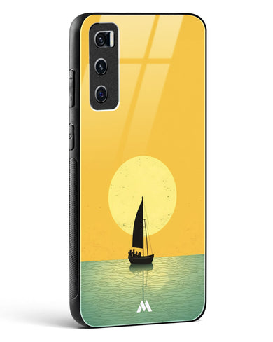 Golden Drift Glass Case Phone Cover (Vivo)