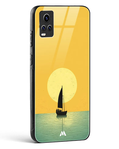 Golden Drift Glass Case Phone Cover (Vivo)