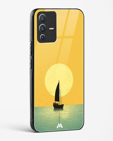 Golden Drift Glass Case Phone Cover (Vivo)