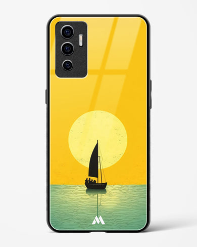 Golden Drift Glass Case Phone Cover (Vivo)