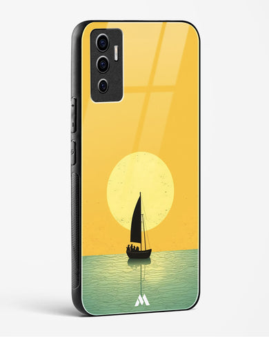 Golden Drift Glass Case Phone Cover (Vivo)