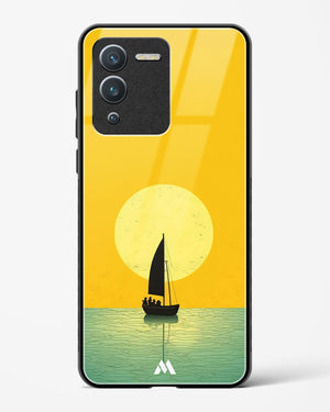 Golden Drift Glass Case Phone Cover (Vivo)