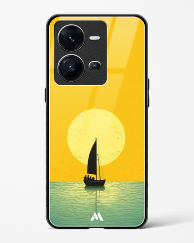 Golden Drift Glass Case Phone Cover (Vivo)