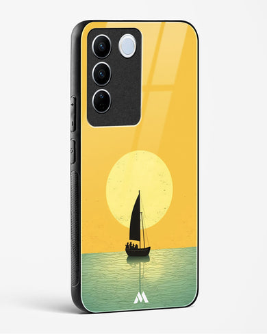 Golden Drift Glass Case Phone Cover (Vivo)
