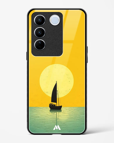 Golden Drift Glass Case Phone Cover (Vivo)