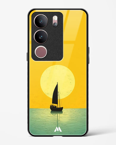 Golden Drift Glass Case Phone Cover (Vivo)
