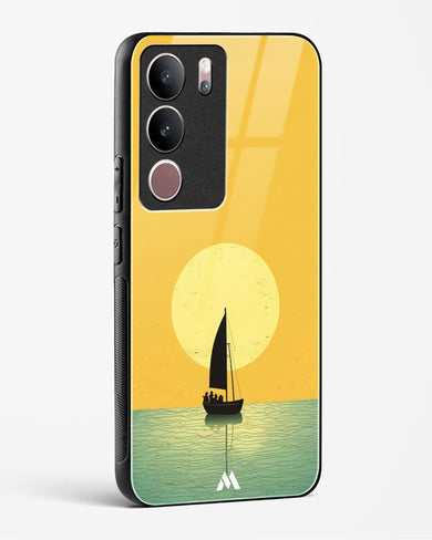 Golden Drift Glass Case Phone Cover (Vivo)