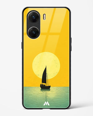 Golden Drift Glass Case Phone Cover (Vivo)
