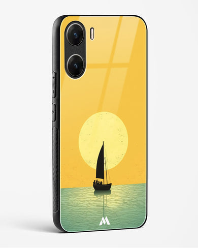 Golden Drift Glass Case Phone Cover (Vivo)