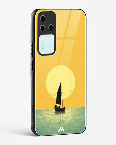 Golden Drift Glass Case Phone Cover (Vivo)