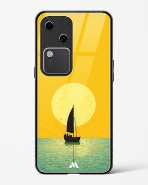 Golden Drift Glass Case Phone Cover (Vivo)