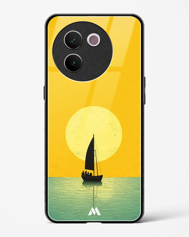 Golden Drift Glass Case Phone Cover (Vivo)