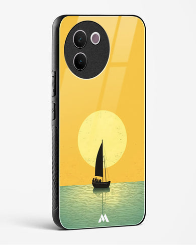 Golden Drift Glass Case Phone Cover (Vivo)