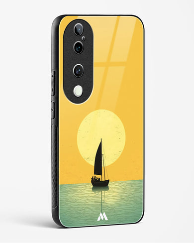 Golden Drift Glass Case Phone Cover (Vivo)