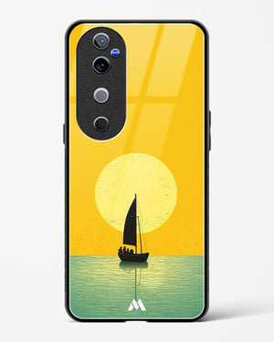 Golden Drift Glass Case Phone Cover (Vivo)