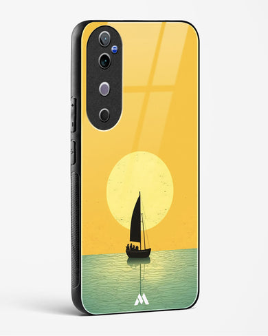 Golden Drift Glass Case Phone Cover (Vivo)