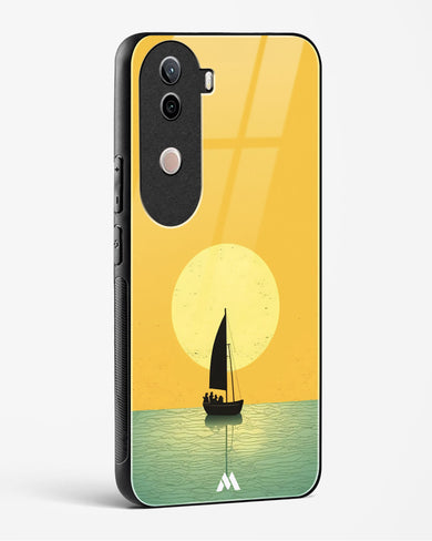 Golden Drift Glass Case Phone Cover (Vivo)