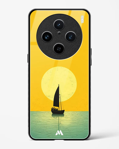 Golden Drift Glass Case Phone Cover (Vivo)