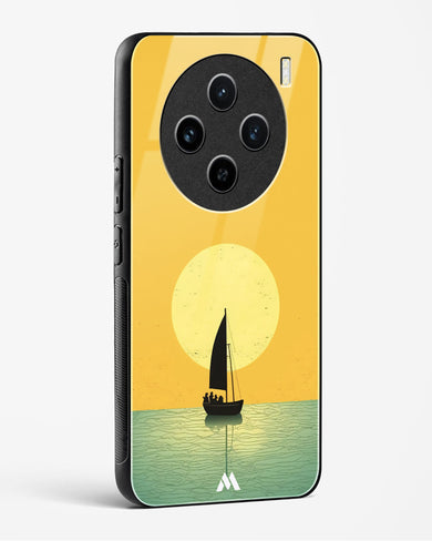 Golden Drift Glass Case Phone Cover (Vivo)