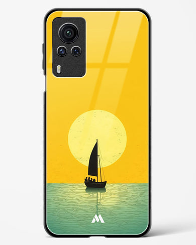 Golden Drift Glass Case Phone Cover (Vivo)