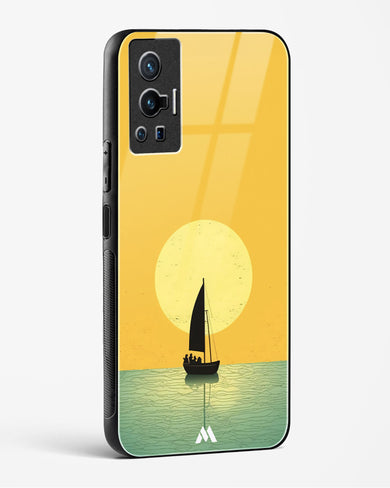 Golden Drift Glass Case Phone Cover (Vivo)