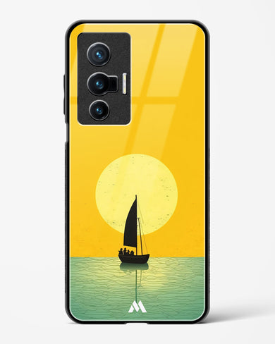 Golden Drift Glass Case Phone Cover (Vivo)
