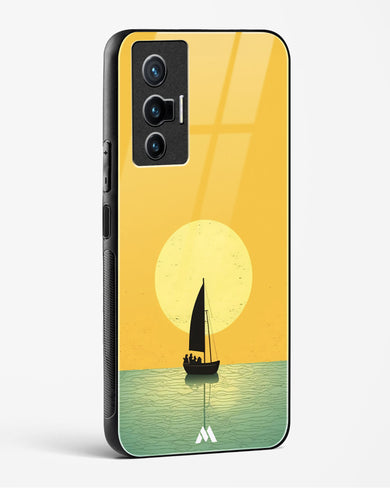 Golden Drift Glass Case Phone Cover (Vivo)
