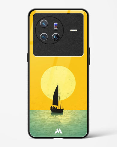 Golden Drift Glass Case Phone Cover (Vivo)