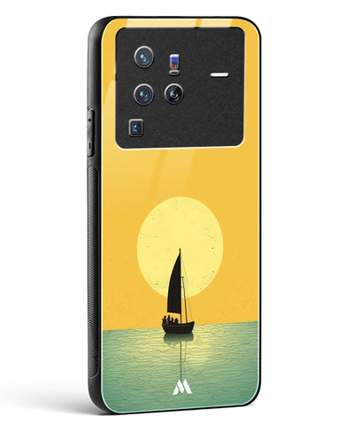 Golden Drift Glass Case Phone Cover (Vivo)