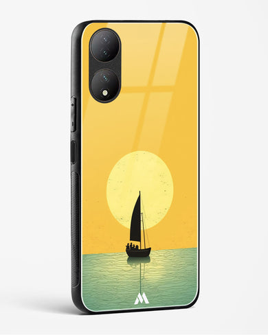 Golden Drift Glass Case Phone Cover (Vivo)