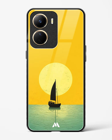 Golden Drift Glass Case Phone Cover (Vivo)