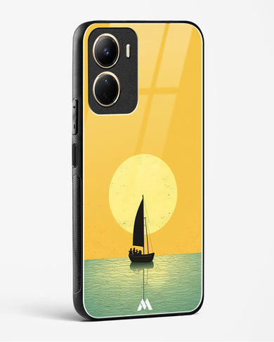 Golden Drift Glass Case Phone Cover (Vivo)