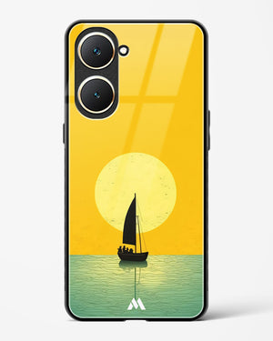 Golden Drift Glass Case Phone Cover (Vivo)