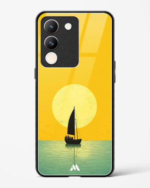 Golden Drift Glass Case Phone Cover (Vivo)