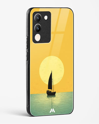 Golden Drift Glass Case Phone Cover (Vivo)