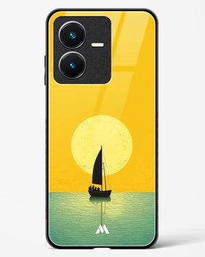 Golden Drift Glass Case Phone Cover (Vivo)
