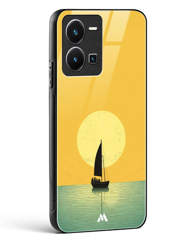 Golden Drift Glass Case Phone Cover (Vivo)